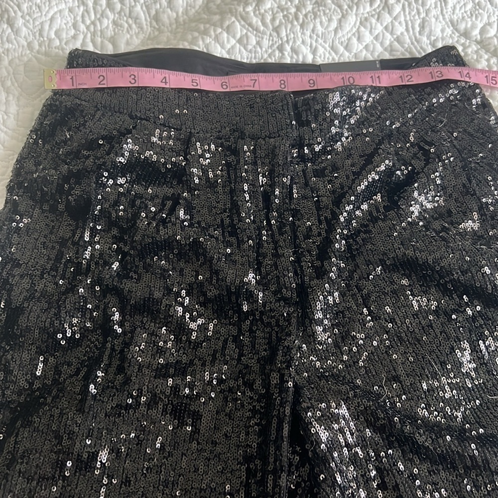 Express Cropped High Rise Sequin Pants - Picture 4 of 12